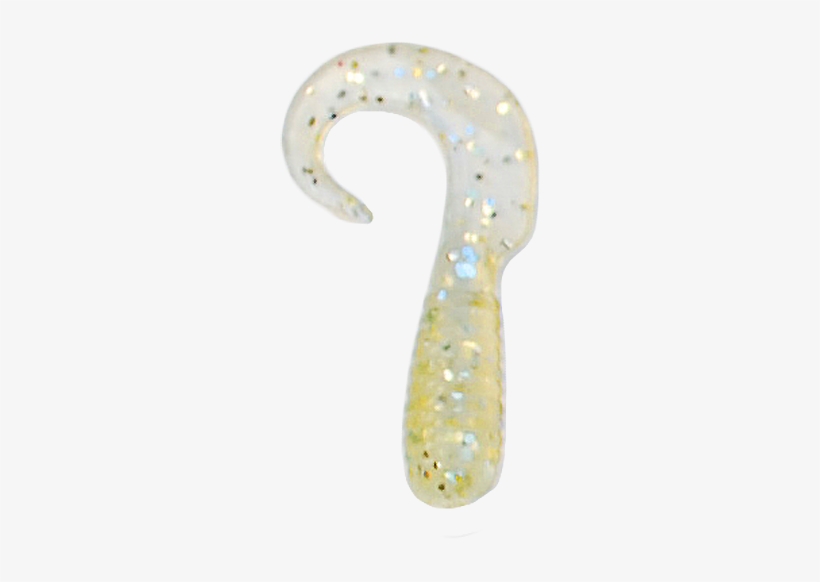 Curly Tails 1-1/2" Gold With Silver Flake - Stick Candy, transparent png download