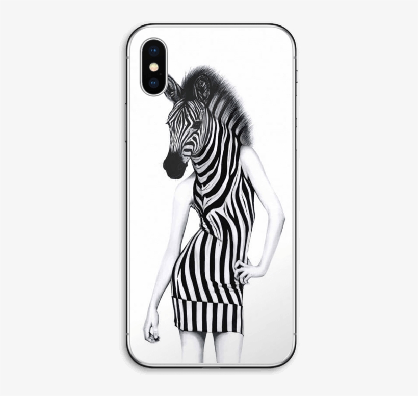 Collection Of Free Zebra Drawing Skin Download On Ubisafe - Iphone X, transparent png download