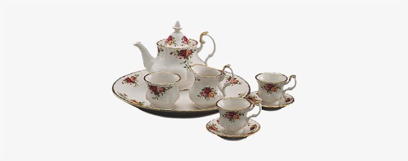 Tea Set Png Image - Royal Albert Old Country Roses Le Petite 9-piece Tea, transparent png download