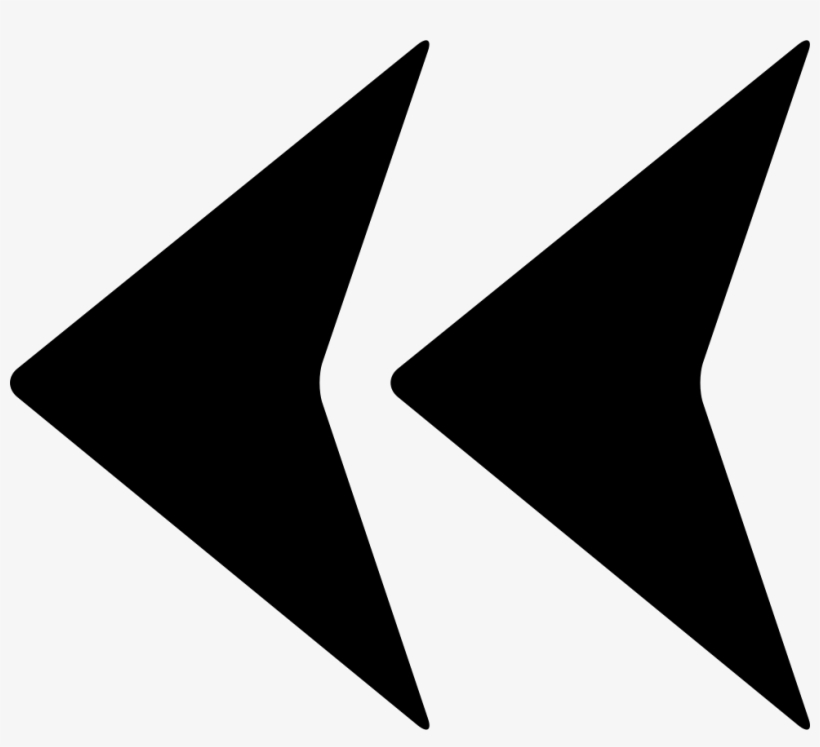 Double Arrowhead Pointing To Left Comments - Punta De Flecha Dibujo, transparent png download