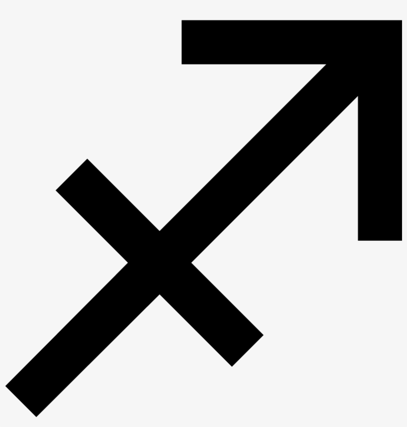 This Is An Icon Representing The Astrological Sign - Sagittarius Symbol Transparent, transparent png download