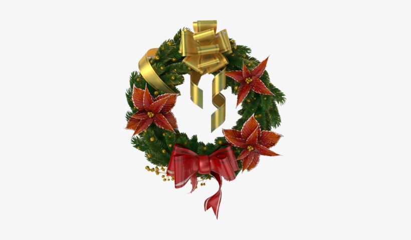 Christmas Wreath Psd, Vector Image - Christmas Day, transparent png download