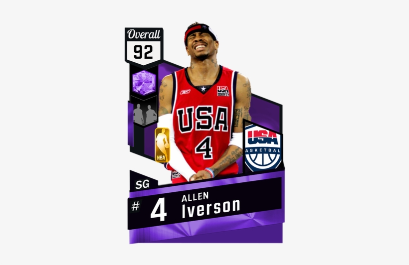 Allen Iverson 2000 Olympics - Nba 2k18 Gilbert Arenas, transparent png download