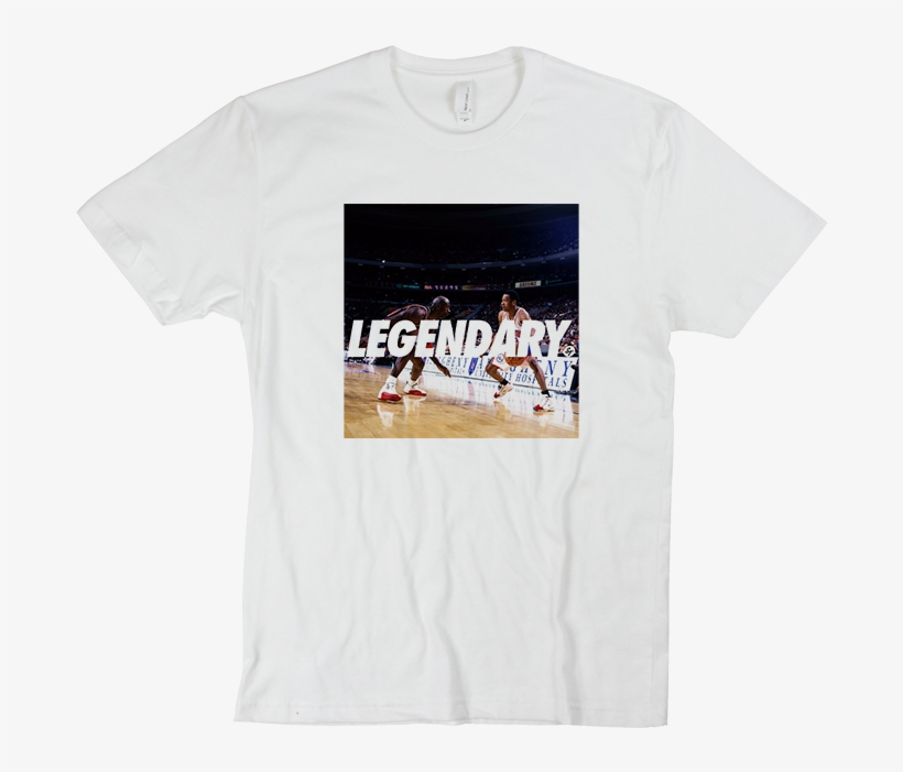 Legendary Direct To Garment Shirt Allen Iverson - Allen Iverson Vs Michael Jordan 76ers Nba Basketball, transparent png download