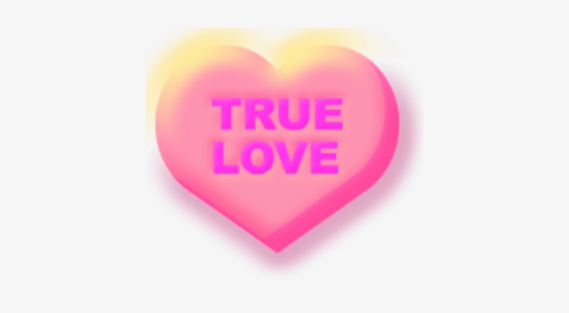 Valentine Candy Hearts Clip Art - True Love In Heart, transparent png download