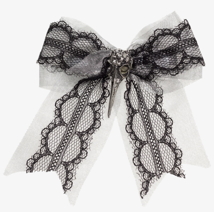 Taxidermy Bird Skull Bow V=1430954943 - Women's Se7en Deadly Taxidermy Bird Hairbow White, transparent png download