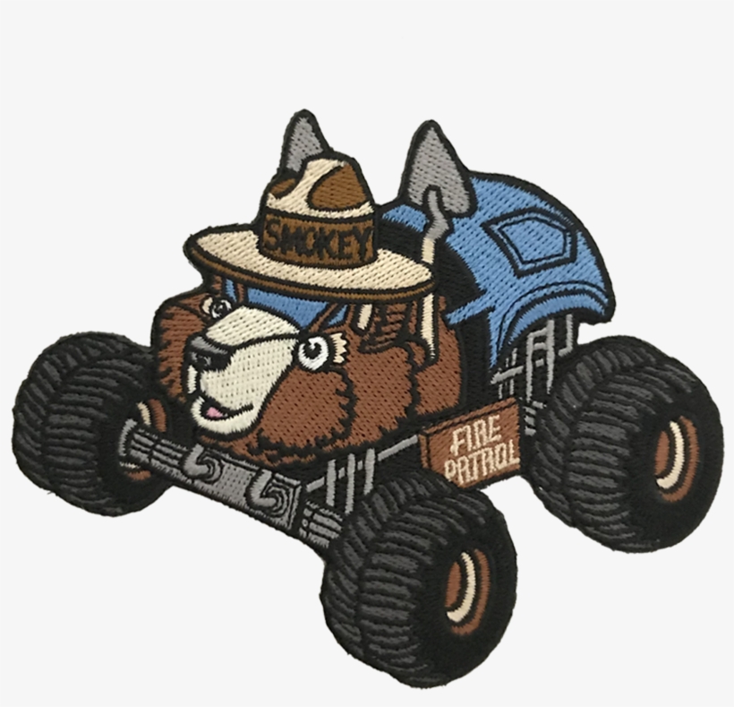 Smokey Bear Monster Truck - Monster Truck, transparent png download