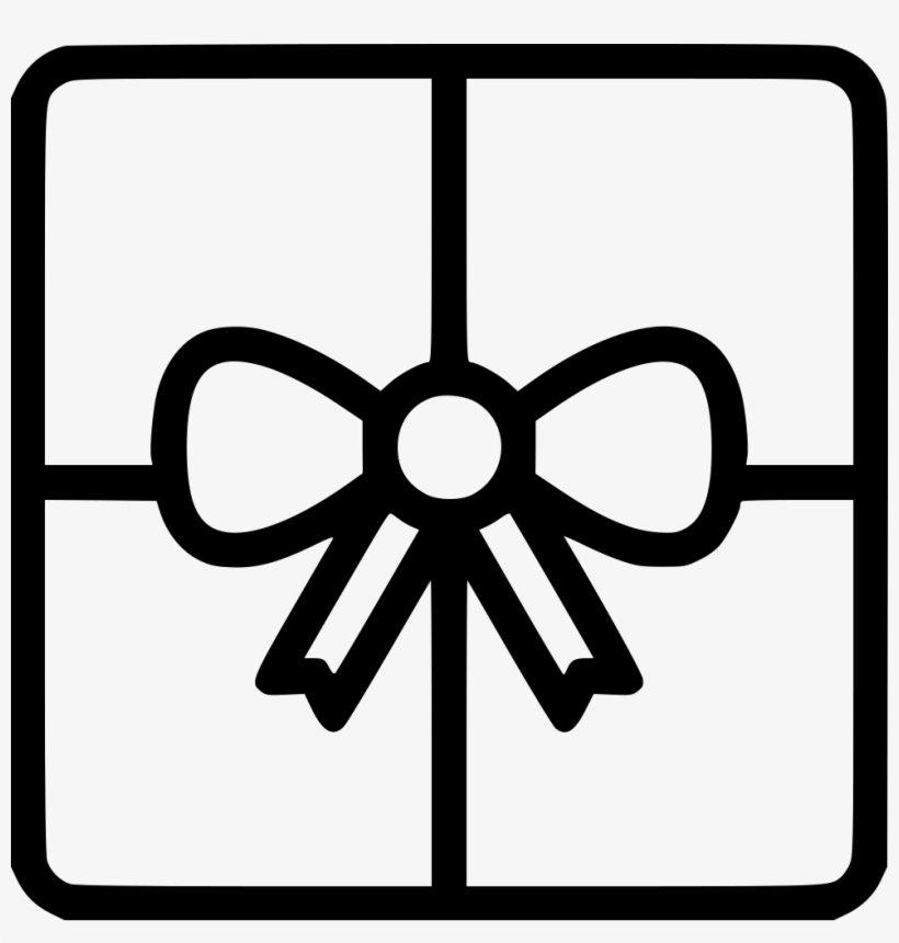 Gift Box Present Bow Birthday Comments - Cross, transparent png download