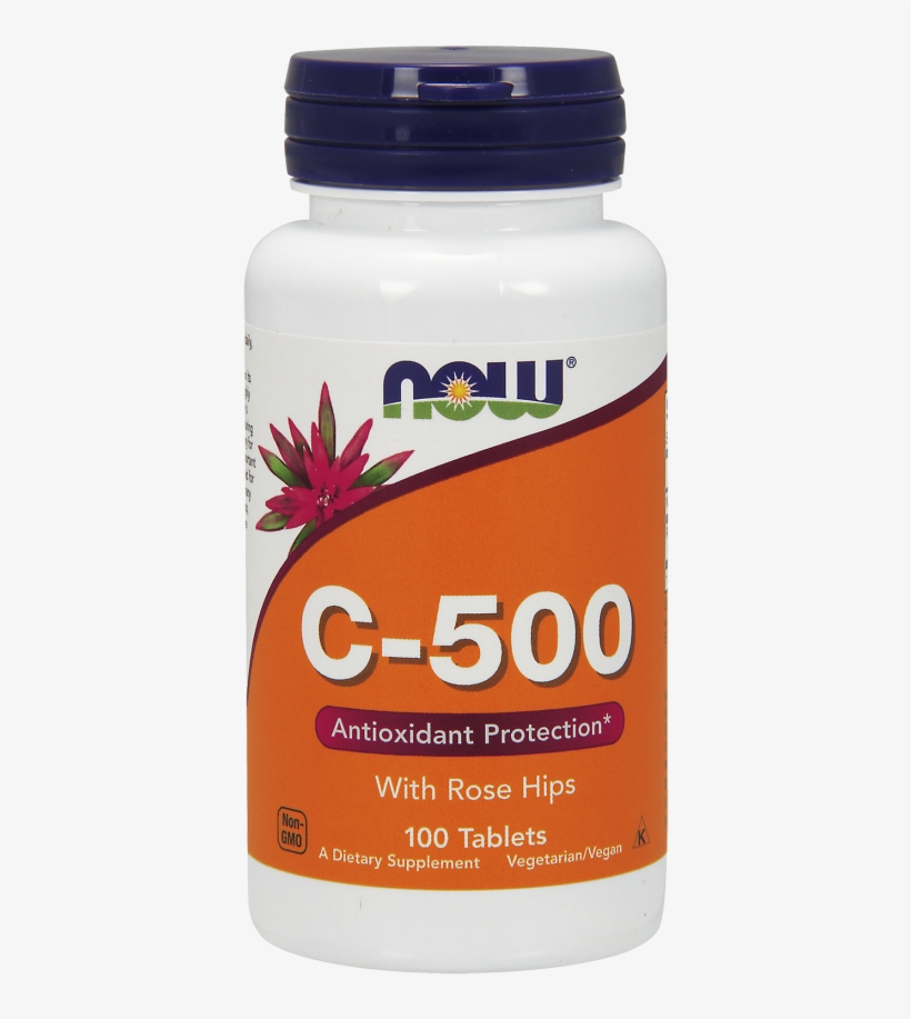 Vitamin C-500 Tablets - Now Vitamin C 500, transparent png download