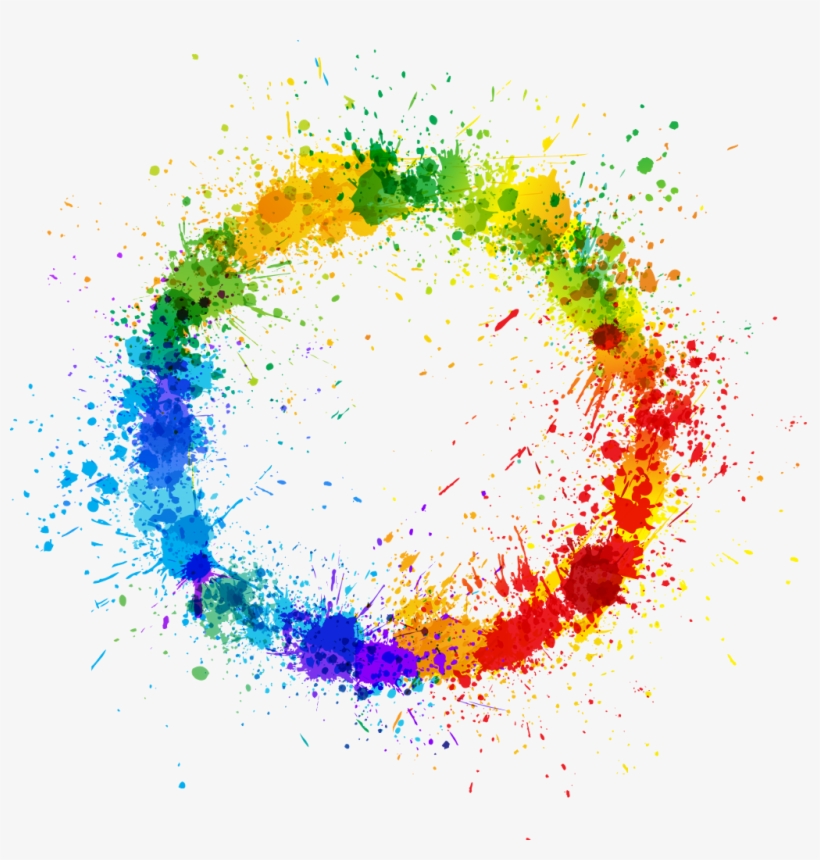 Paint Paintsplatter Paintsplash Circle Ftestickers - Краски Брызги Фон, transparent png download