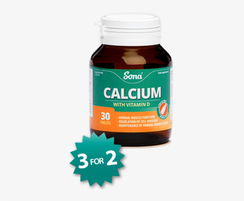 Calcium With Vitamin D - Calcium Sona, transparent png download