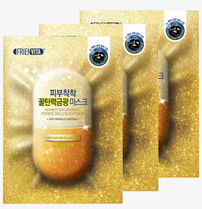 Firming Gold Glow Mask - Frienvita Perfect Adhesion White Gold Mask C, transparent png download