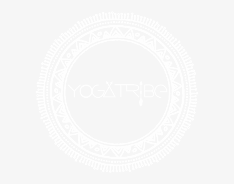 Mandala Yogatribe Logo White - Circle, transparent png download
