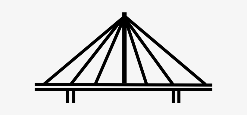 Bridge Clipart Road Bridge - Bridge Clip Art White, transparent png download