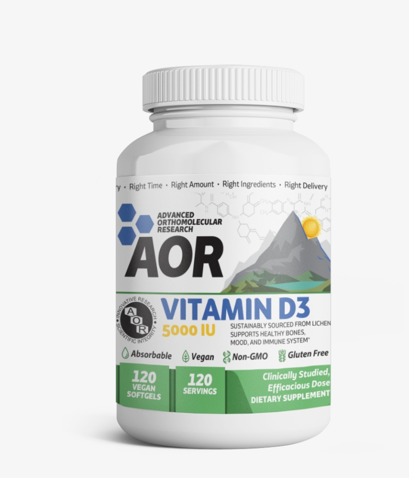 Vitamin D3 - Advanced Orthomolecular Research, transparent png download