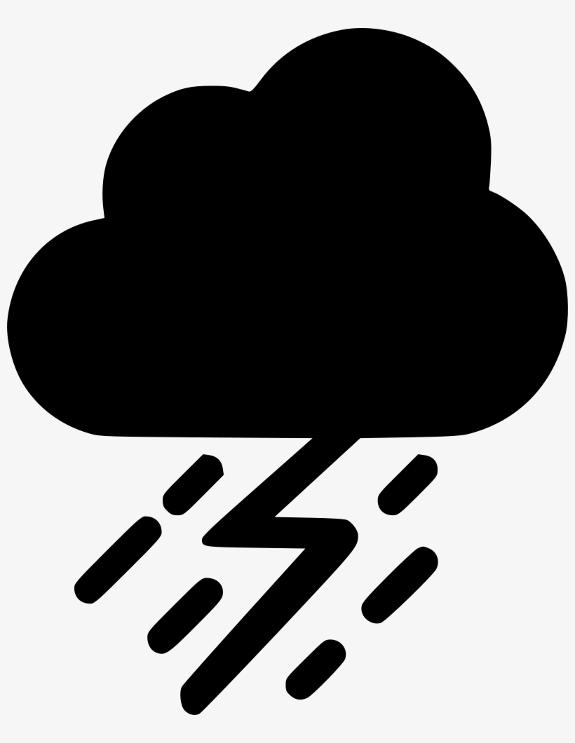 Cloud Lightening Rain Storm Comments - Heart, transparent png download