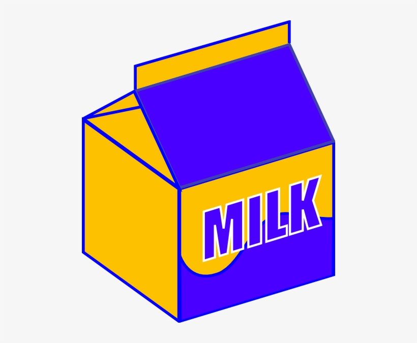 Milk Carton Clipart Transparent Background - Milk Clip Art, transparent png download