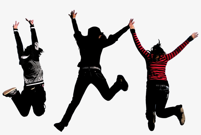 Picture Png Fun - High 5 Silhouette, transparent png download