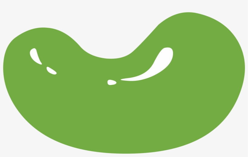 Green Bean Png - Clip Art Bean, transparent png download