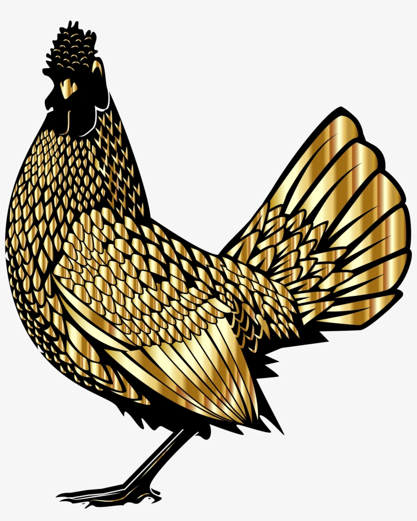 Big Image - Golden Rooster, transparent png download