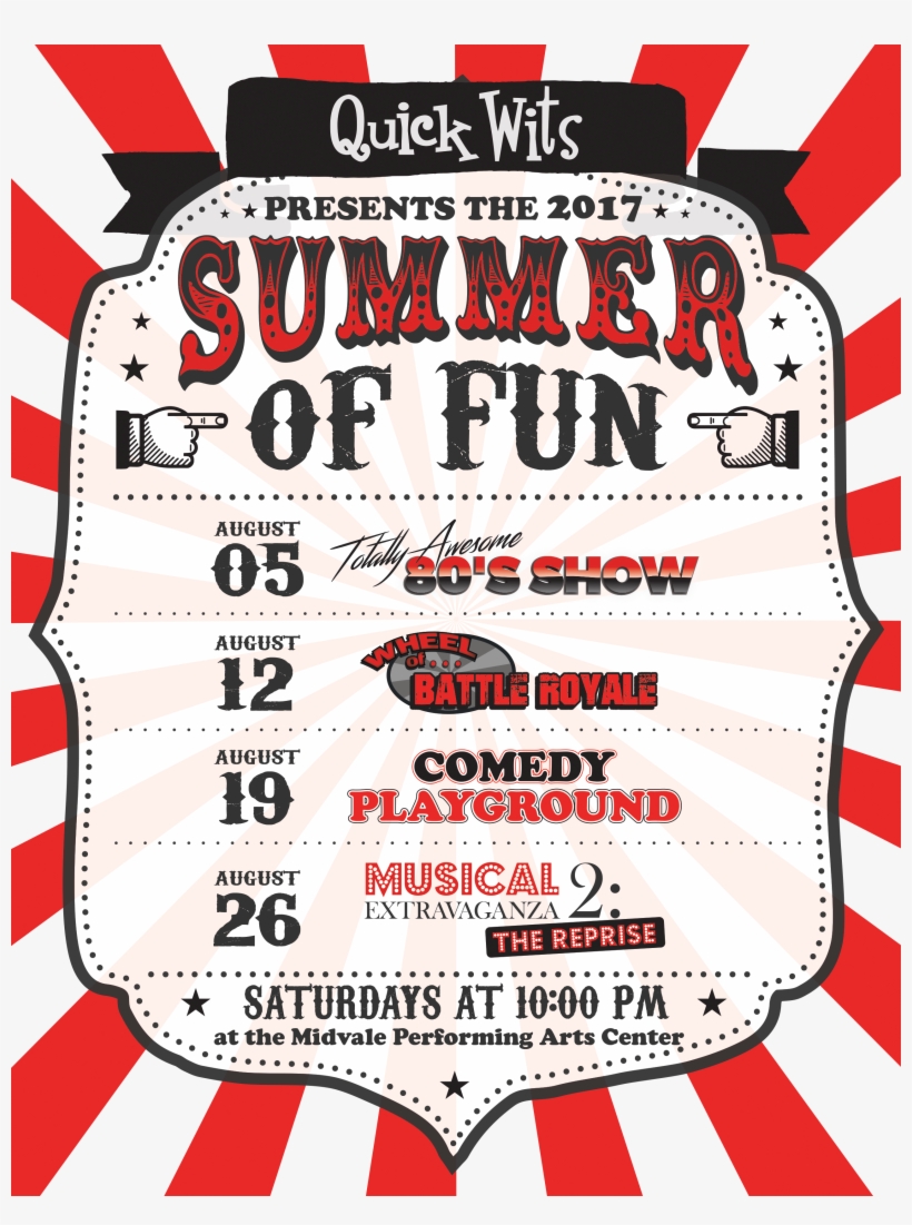 2017 Summer Of Fun 2 Png Color - Black Bull, transparent png download