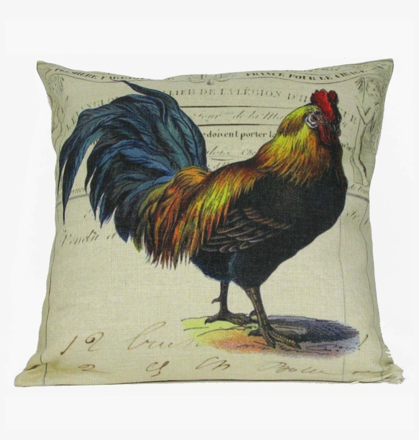 Rooster Blue Tail V=1527697465 - Golden Hill Studio Tail Rooster Pillow Cover, transparent png download
