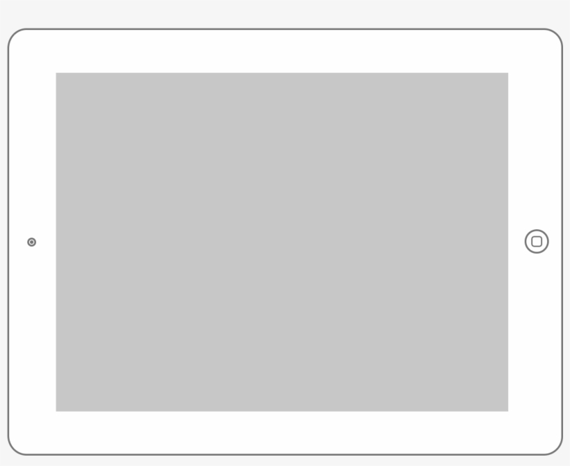 Ipad In Png - Ipad Icon White Png, transparent png download