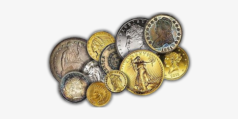 514 × - Gold And Silver Coins Png, transparent png download