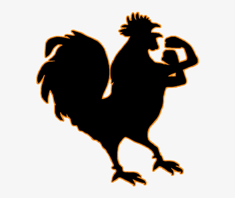 Rooster Down Tattoo - Rooster Tattoo Png, transparent png download