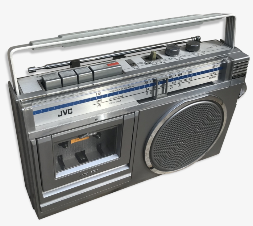 Old Radio Cassette Recorder Portable Bakelite Grey - Cassette Deck, transparent png download