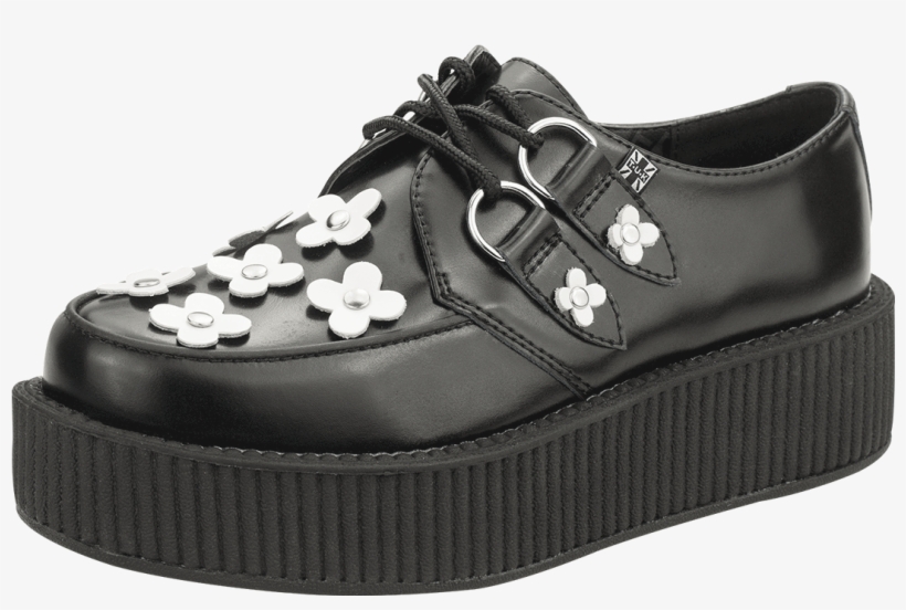 But As The Weather Continues To Play Tricks On Me By - T.u.k. Shoes Womens Viva High Sole Creeper Black Leather, transparent png download