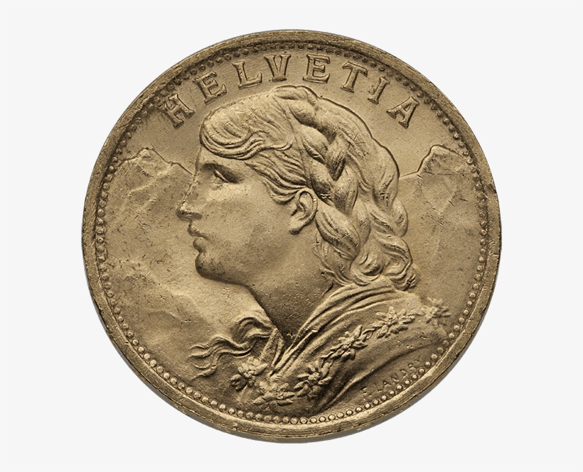 Picture Of Swiss Gold 20 Franc Coins - 1926 Gold Coin, transparent png download