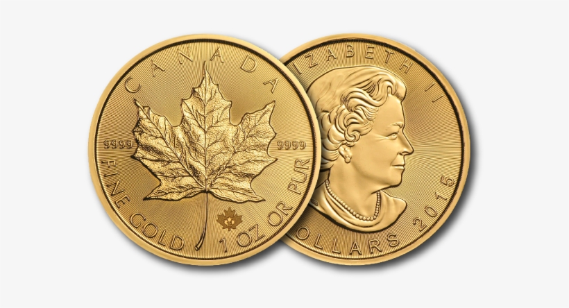 Canadian Gold Maple Leaf - Gold Canadian Maple Leaf Coin Png, transparent png download