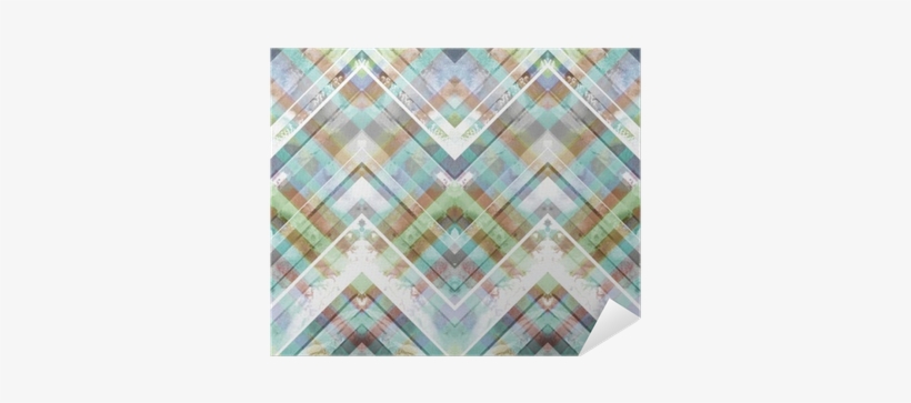 Seamless Handmade Geometric Pattern - Watercolor Painting, transparent png download