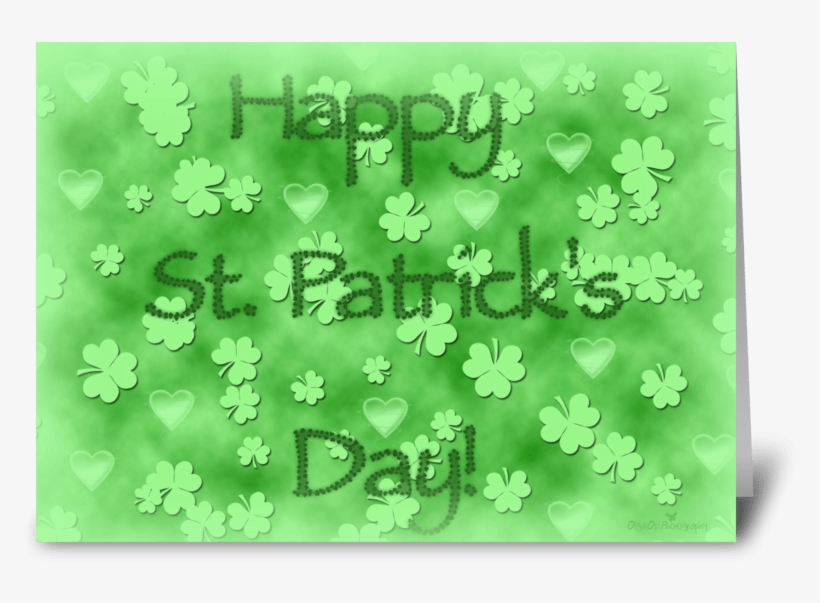 Happy St-patrick's Day Greeting Card - Greeting Card, transparent png download