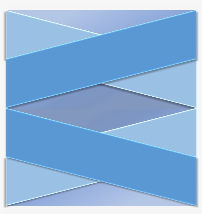 Blue Shades 3d Layers Diagonal 1016697 - Colorfulness, transparent png download