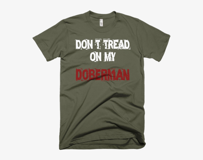 Don't Tread On My Doberman / White - Tekkadan Earth Forces (olive), transparent png download