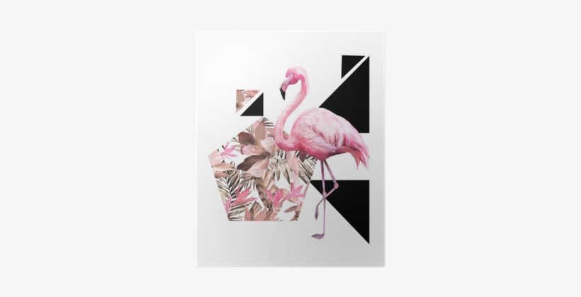 Tropical Summer Geometric Poster Design - Cuadros Vintage Flamencos, transparent png download