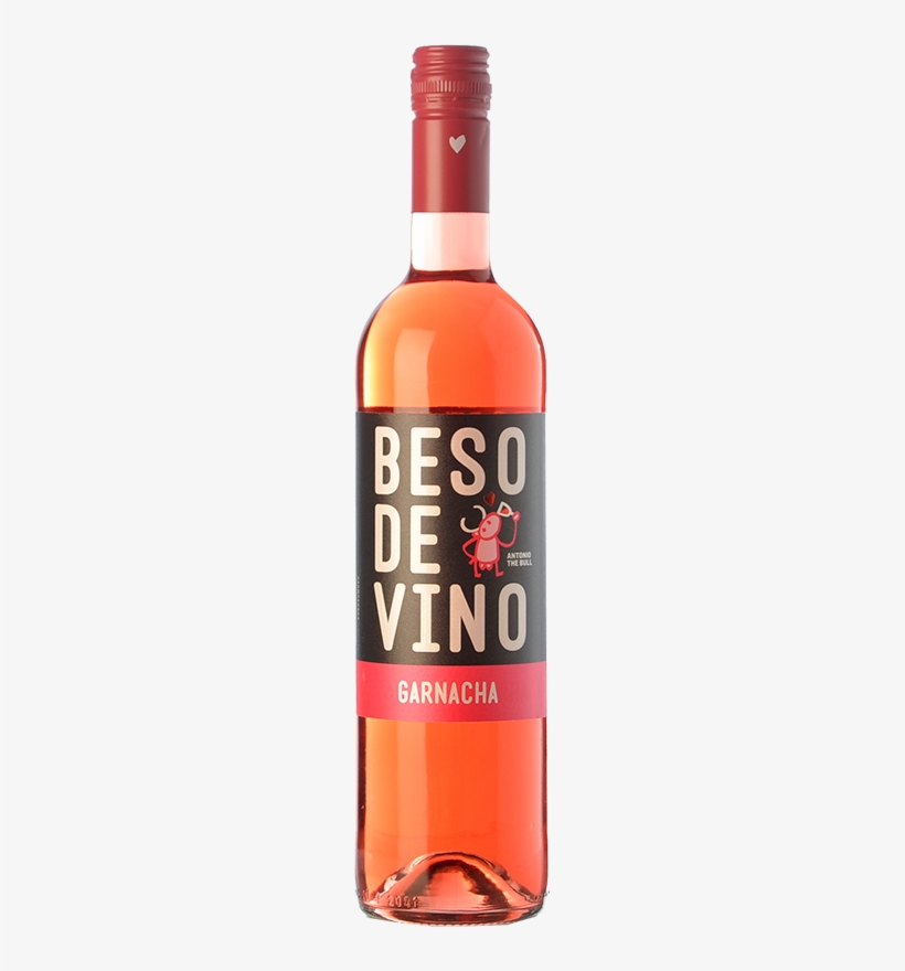 Beso De Vino Garnacha Rosé 2016 - Grandes Vinos Y Viñedos Beso De Syrah, transparent png download