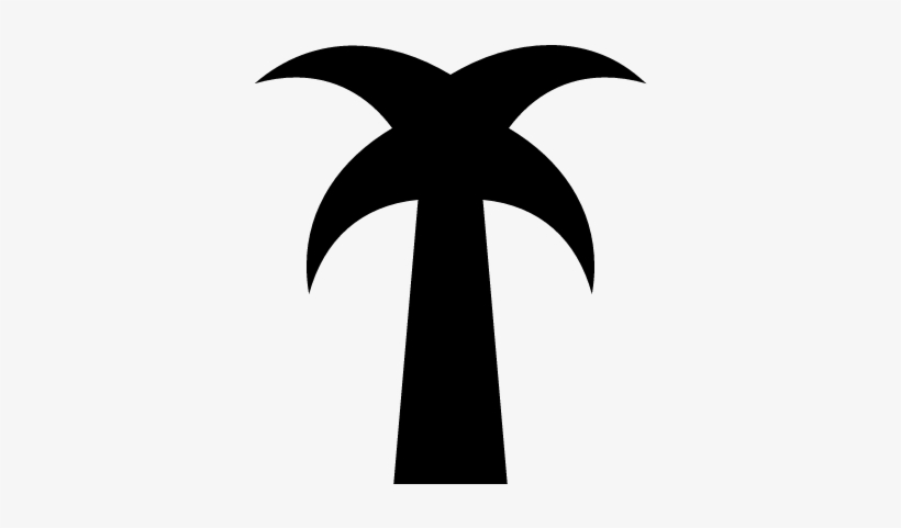 Plain Palm Tree Vector - Icon, transparent png download