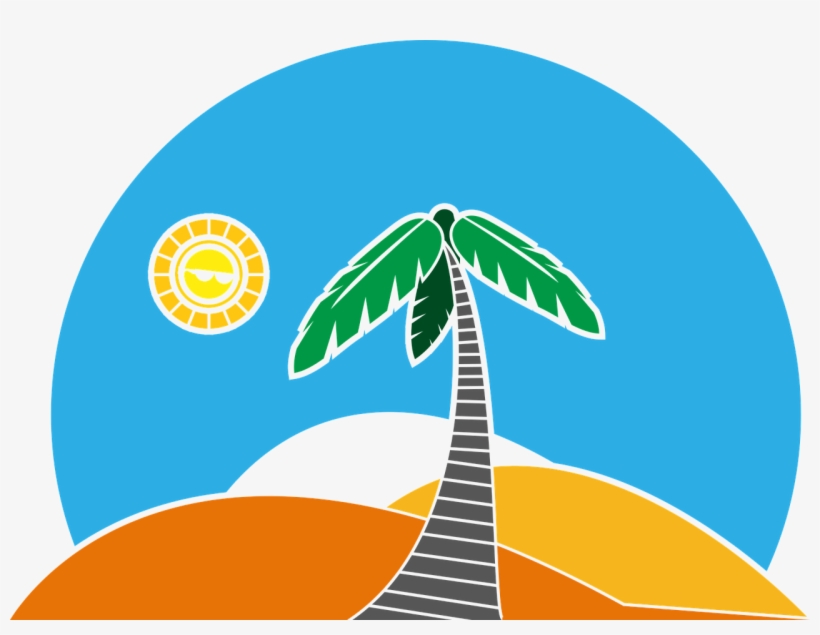 Palm Palm Tree Beach - Playa Y Palmeras Png, transparent png download