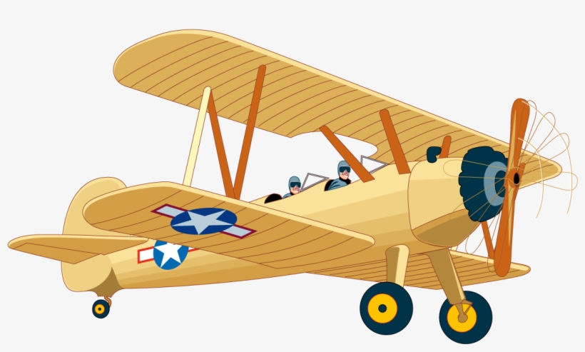 Vintage Plane Png - Airplane Wall Mural - In The Sky, transparent png download