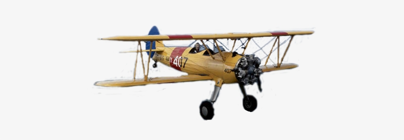 Biplane In Chicago - Boeing-stearman Model 75, transparent png download