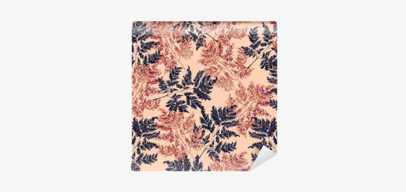 Seamless Watercolor Pattern Of Colored, Autumn Leaves - Watercolor Painting, transparent png download