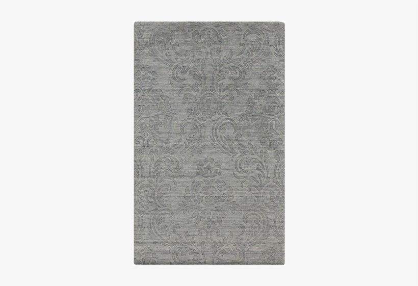 Etching Grey Rug Design By Surya - 8' X 11' Demask Dream Gray Hand Loomed Wool Rectangular, transparent png download