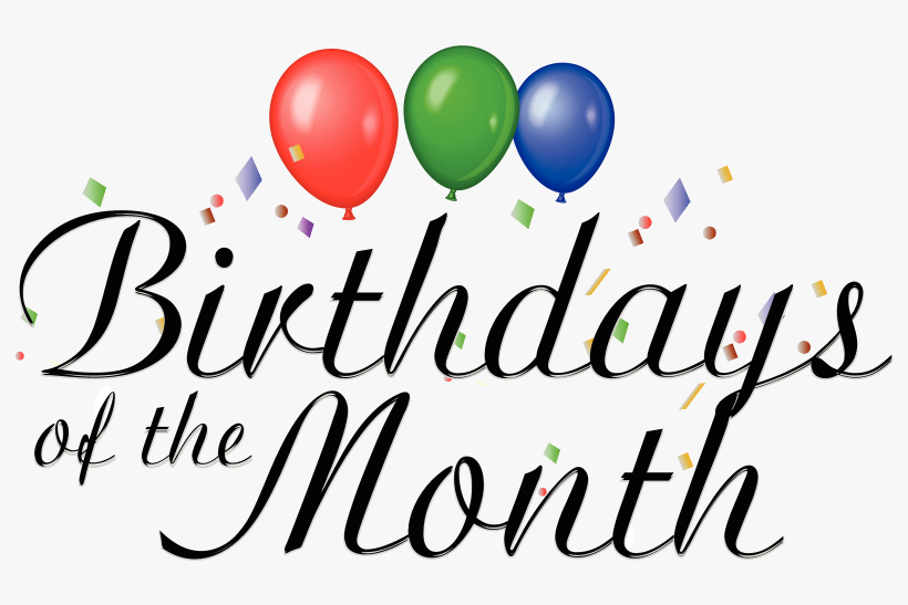 Free January Birthday Cliparts - Birthdays Of The Month, transparent png download