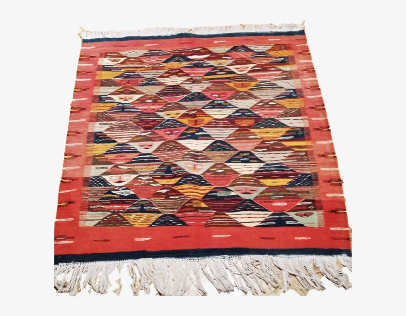 Zanafi Handmade Flat Weave Wool Carpet - Transparent Coral Rug Png, transparent png download
