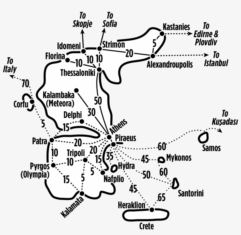 Solid Lines On This Map Show Approximate Costs, In - Diagram, transparent png download