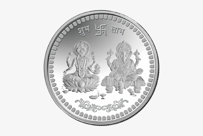 Smallcoin1 Smallcoin1 Smallcoin1 Smallcoin1 - Silver Coin Laxmi Ganesh, transparent png download