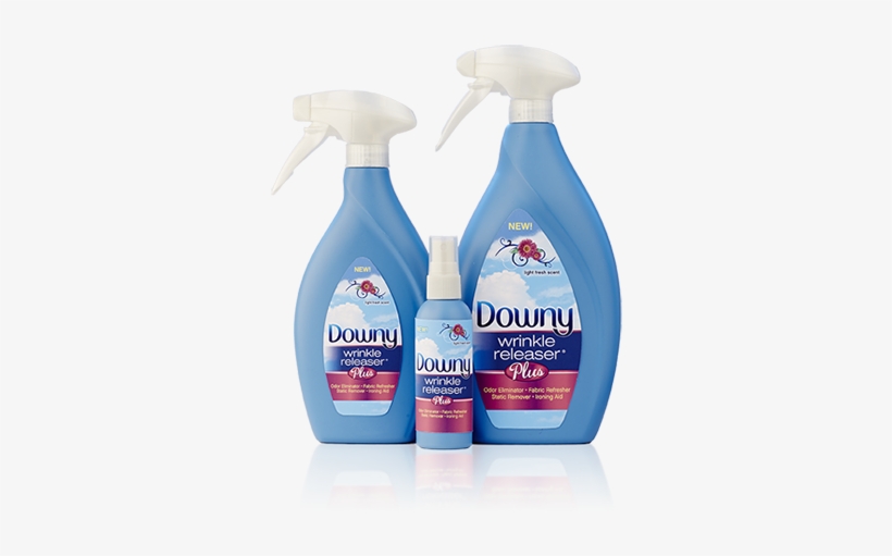 Slide1-bottles - Downy Wrinkle Releaser Plus Logo, transparent png download